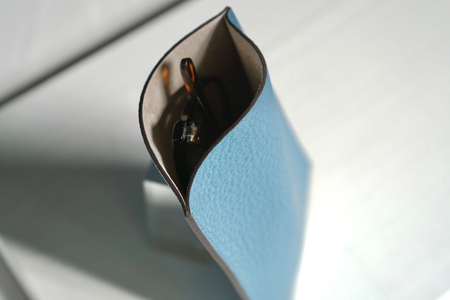 本革 メガネケース ブルージーン [2311]