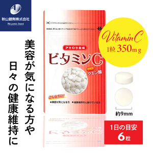 健康食品 ビタミンCプラスクエン酸 アセロラ風味(350mg×90粒)