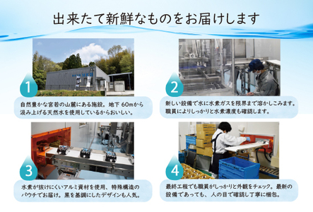 高濃度水素水　500ml　24本 [M799-2] アルミパウチ 天然水使用 ドリンク 水 飲みやすい 九州 福岡県 送料無料 健康 代謝