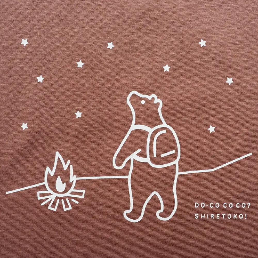 「知床トコさん」×久米繊維　コットンTシャツ　星柄　Sサイズ　半袖