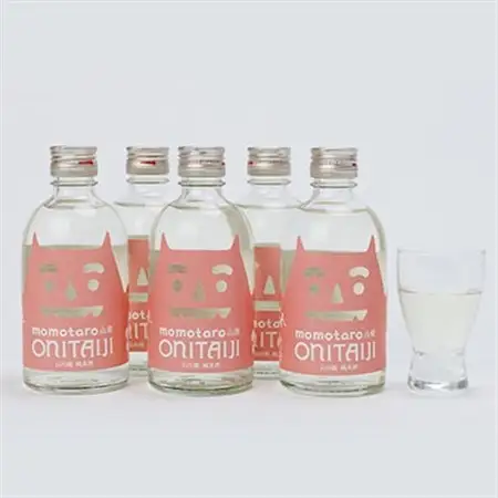 久米南産　山田錦　山廃純米酒　桃太郎　鬼退治　300ml　5本【1109201】