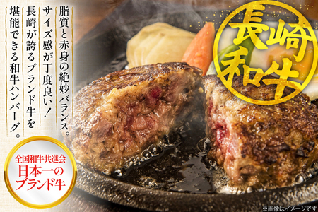 ハンバーグ 冷凍 長崎和牛 手作り ハンバーグ 80g 10個 計800g [大川ストアー 長崎県 東彼杵町 hs42bag580001]