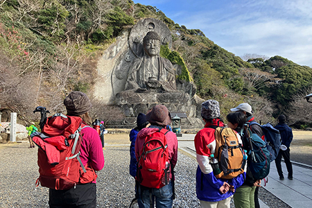 鋸山ガイド：江戸時代からの公式ルート表参道から参拝する古刹「日本寺」ツアー 1名様