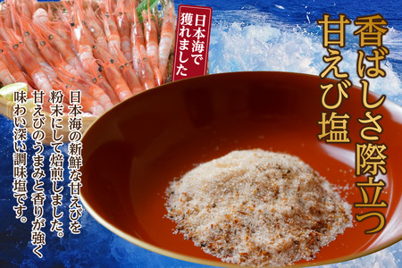 甘えび 調味塩 160g 【令和8年10月以降発送予定】国産 しお 塩 07-130