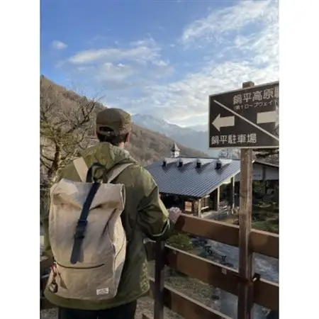 ALBERTON社の米軍帆布ARMY DUCKのロールバックパック　ブラック色【1446264】