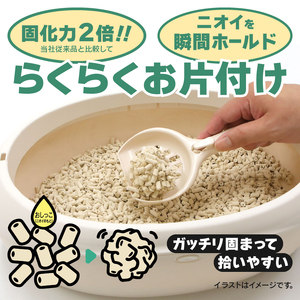 猫砂 定期便 ネオ砂クイック 全6回 毎月発送 10L×1袋 トイレに流せる ガッチリ固まる 拾いやすい 水に溶ける 後処理が簡単 密閉消臭 固化力2倍 らくらくお片付け ペット用品 静岡県 富士市 [sf002-470]