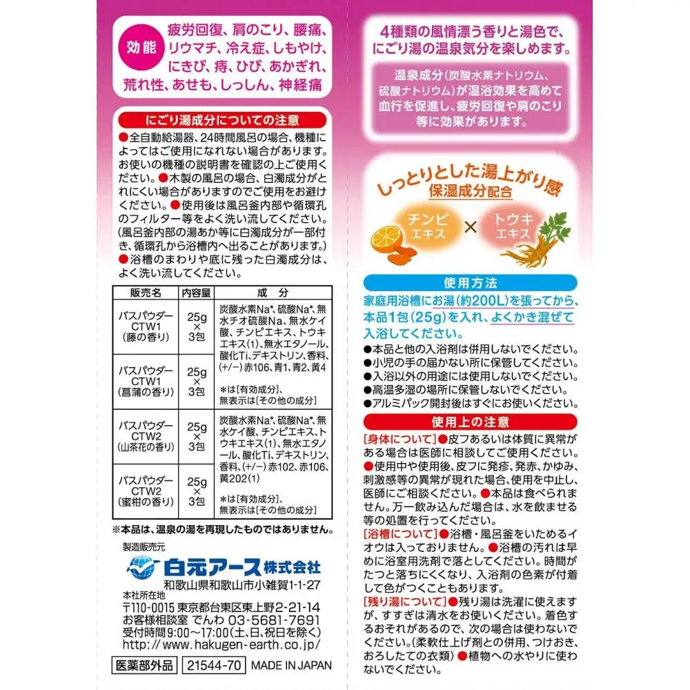 いい湯旅立ち 富士見にごり湯の宿 12包入3箱セット(36回分)