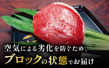 こだわりの馬刺し 赤身ブロック 約300g(約150g×２ブロック) 馬刺し醤油付き 【フードサービス むらかみ】[ZFE001]