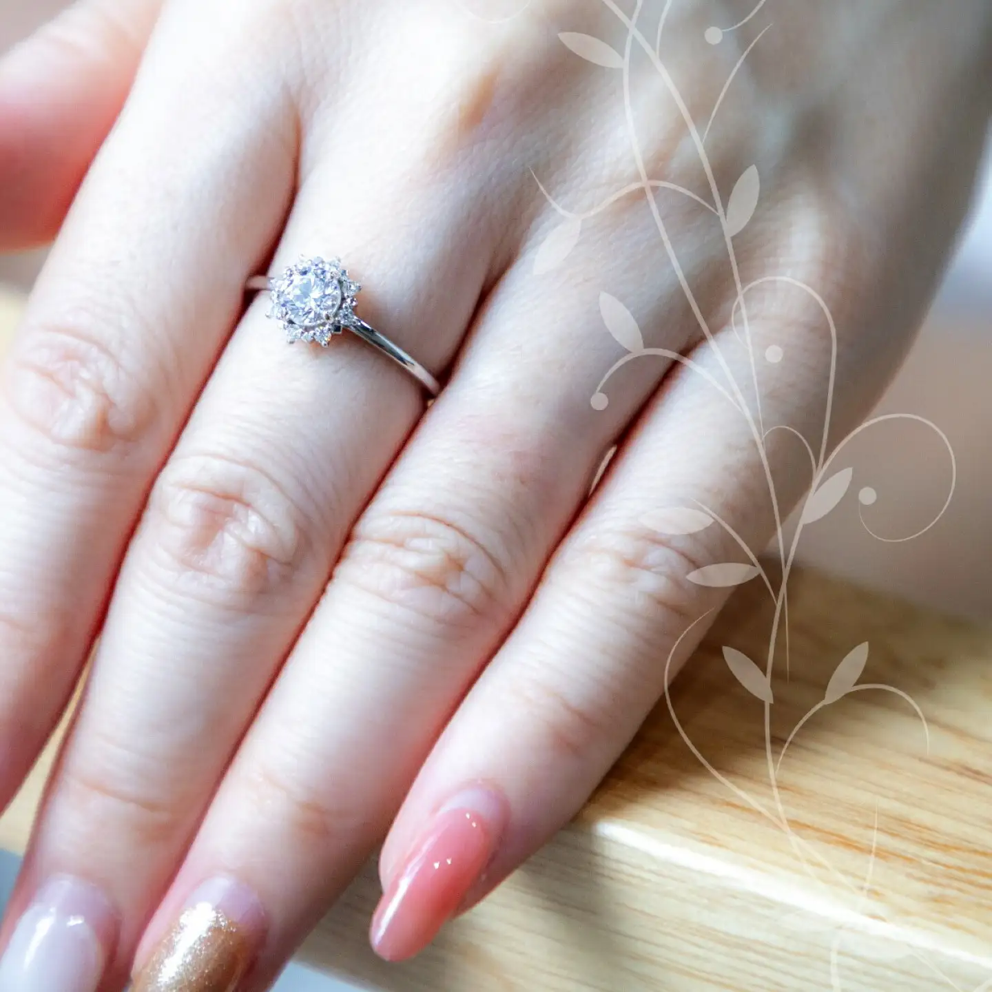 pt900ダイヤモンドリング 0.50ct+0.10ct（RP-MR-1202）