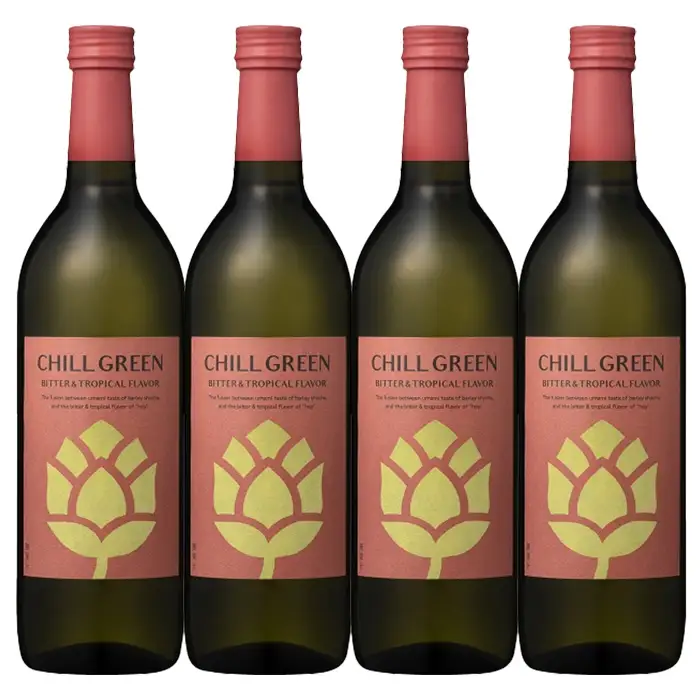 麦焼酎 CHILL GREEN bitter＆tropical 720ml 4本 セット 四合瓶 【00-023-84】