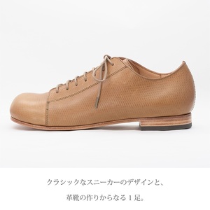 【フレッシュブラック】Classic Sneakers DECO レザーソールタイプ＜ハーフソールラバー加工なし＞《 日本製 DECO 革靴 皮 ファッション レザー 靴 シューズ 》【2520N08006_01】