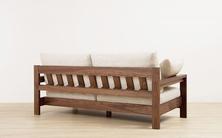 （ウォールナット）AUTHENTICITY FINE SOFA RD BK（ブラック） No.869-12