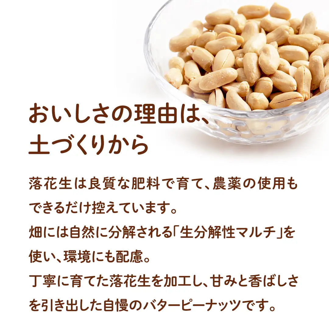 【 簡易包装 ・ ポスト投函 】マーガリン不使用 バターピー 合計260g (130g×2袋) ご自宅用 ピーナッツ 落花生 おつまみ おやつ お菓子 ナッツ [BB009sa]