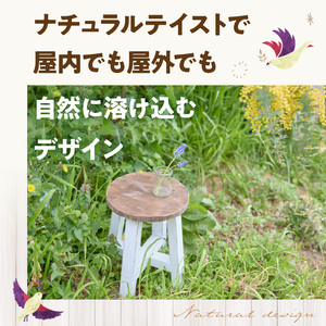 エイジングアンティーク調 ガーデンスツール Lo［161P16］