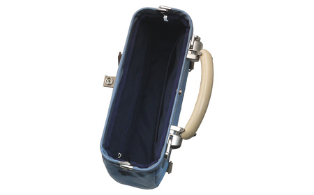 豊岡鞄 for the blue ミニダレスバッグ 3701 ドルフィンブルー / 足立 ダレスバッグ コンパクト 3WAY 手提げ リュック ショルダーバッグ タブレット 収納 レディース メンズ バッグ カバン 鞄