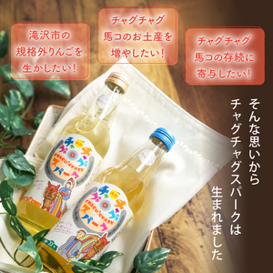 チャグチャグスパーク 2種類 330ml 6本 【ノイ・バンデ】／ りんご リンゴ 林檎 アップル ジュース 林檎サイダー りんごサイダー リンゴサイダー ドリンク ソフトドリンク 炭酸 炭酸飲料 瓶 スパークリング サイダー ソーダ 果物 くだもの フルーツ フレッシュ おすすめ