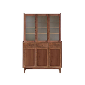 旭川家具 MUKU工房オリジナル ジャム カップボード 120 ウォールナット_04905