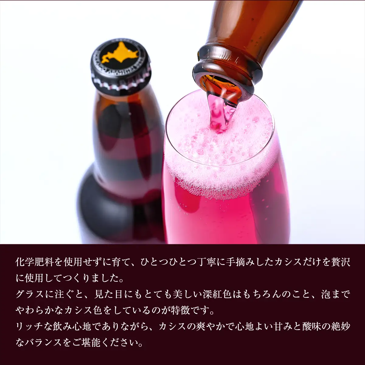 カシスエール24本セット 【 お酒 カシス カシスエール 手摘み 手摘みカシス 贈答 ギフト 】 ABH1002