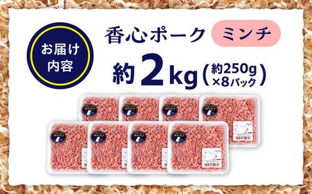 『香心ポーク』ミンチ 約250g×8パック豚肉ミンチ[AYCK004]