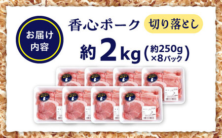 『香心ポーク』切り落とし 約250g×8パック 豚肉切り落とし[AYCK016]