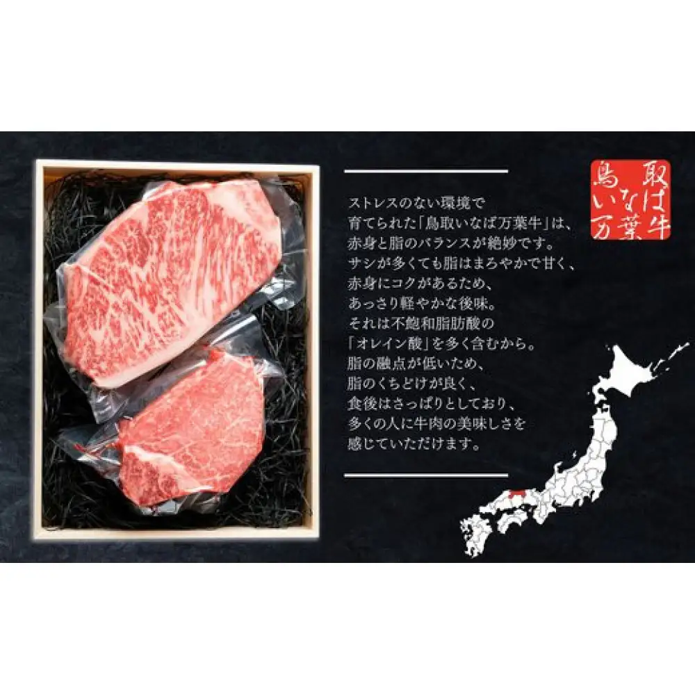 962.【定期便6回】鳥取 いなば万葉牛　シャトーブリアン・ サーロイン ステーキ セット(各150ｇ) | シャトーブリアン