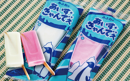 みふねのあいすきゃんでぇ 20本（イチゴ味10本、シャンパンサイダー味10本） アイス あいす おやつ 氷菓子