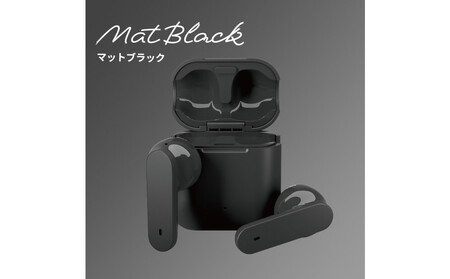 【マットブラック】Bluetooth 5.3 完全ワイヤレス ステレオイヤホン インナーイヤータイプPG-BTE18TW AOS0002VC05