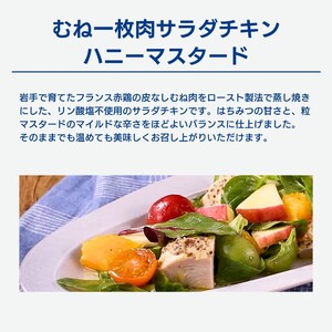 【6ヶ月/定期便】 サラダチキン ハニーマスタード味 100g×5個 計500g 6回 リン酸不使用 冷凍 鶏肉 サラダ スパイス お弁当 おかず