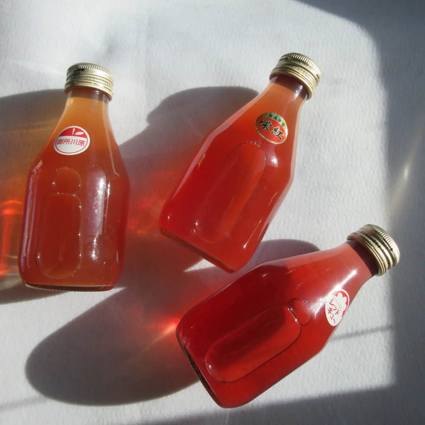 りんごジュース 飲み比べ 180ml×6本（3種×2本） りんご 果汁 100％ ストレート りんごジュース飲み比べセット 青森 中まで赤～いりんご