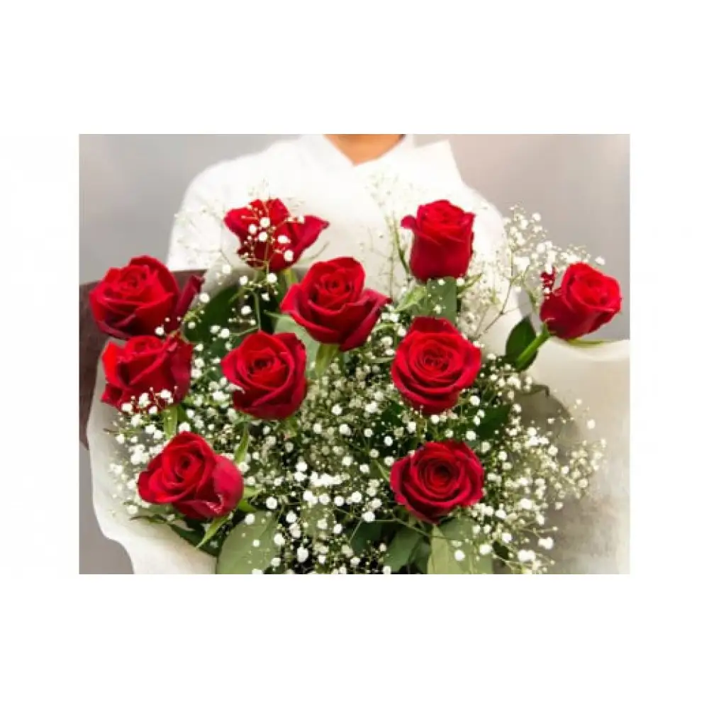 赤バラの花束 10本「あなたは全てが完璧」