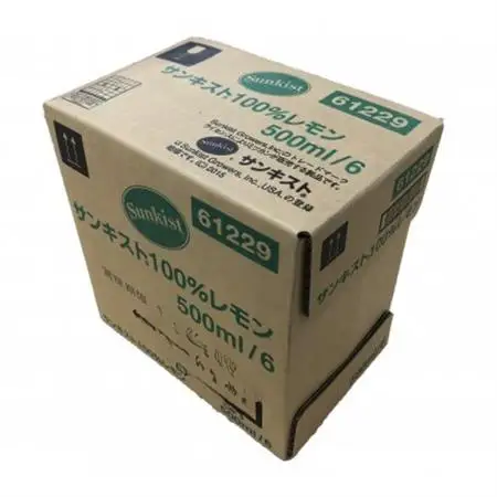 mizkan「サンキスト」レモン500mlボトル×6本 100%レモン果汁【1626104】