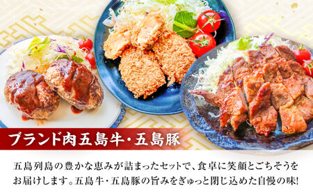 【12回定期便】五島肉のむらおか自家製セット（ハンバーグ2個・コロッケ4個・味噌豚2枚） 五島市/五島牛 肉のむらおか[PGP020]