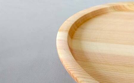 ひのき皿 木製 ワンプレート 桧 工芸品 木工品 おしゃれ 贈り物 プレゼント 岐阜 中津川 F4N-1808