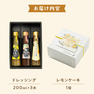 カスターニャ特製ドレッシング＆レモンケーキセット