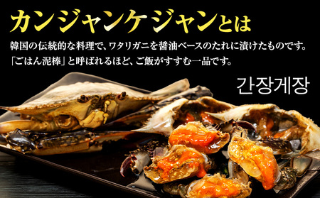 訳あり 南知多カンジャンケジャン カンジャンケジャン 大蟹1匹 ワタリガニの醤油漬け 魚介 魚介類 ワタリガニ カンジャンケジャン 蟹 新鮮 グルメ カニ