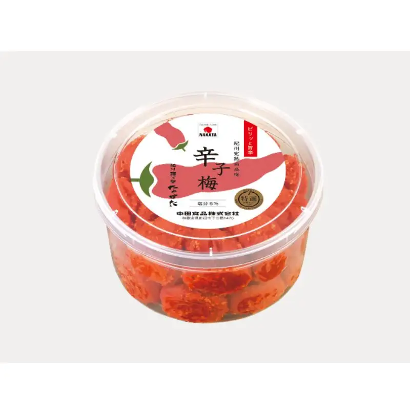  紀州産南高梅 梅干し 辛子梅（塩分8％）400g / 梅干し 梅干 梅 中田食品 和歌山 田辺 紀州南高梅 南高梅 辛子 唐辛子 ご飯のお供【nkt023】
