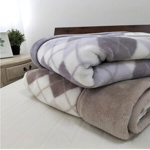 毛布 シングル ロング 140×220 2枚組 ベージュ＆グレー セット 吸湿 発熱 ボリューム 合わせ毛布 ロング毛布 ブランケット 肌掛け 肌掛け布団 肌布団 掛け布団 布団 寝具 大阪 大阪府 岸和田市