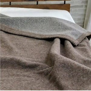 毛布 シングル サイズ 140×200 ブラウン ウルグアイ カラード ウール混毛布 ブランケット ウール毛布 肌掛け 肌掛け布団 肌布団 掛け布団 布団 寝具 高級 日本製 SH-34912 大阪 大阪府 岸和田市