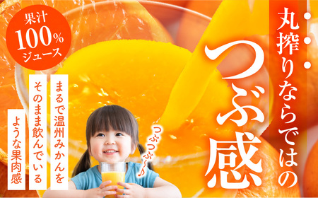 宮崎県産 まる搾りみかんジュース 1,000ml×6本 みかん 温州みかん みかんジュース まる搾り β-クリプトキサンチン 機能性表示食品 果肉感 つぶつぶ 