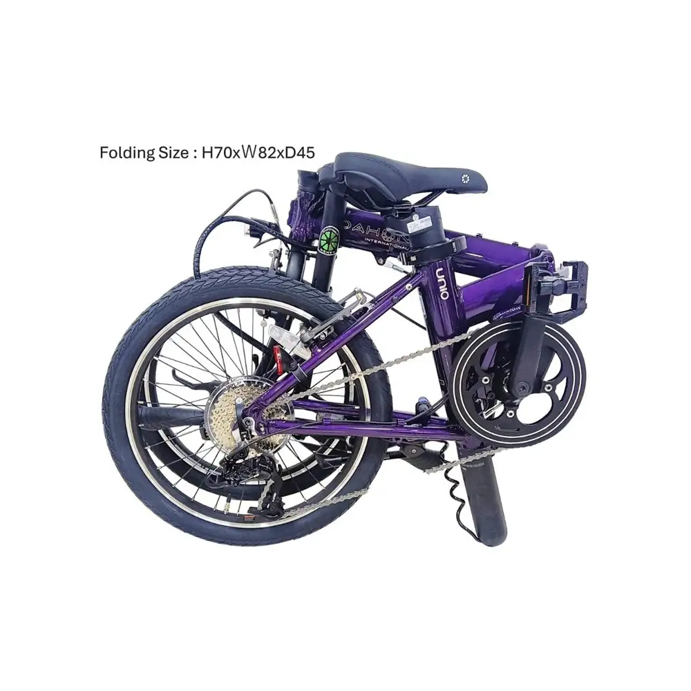 DAHON UNIO Aurora 送料無料 全国配送離島含│電動アシスト折りたたみ自転車 完成品 組み立て不要 武田産業