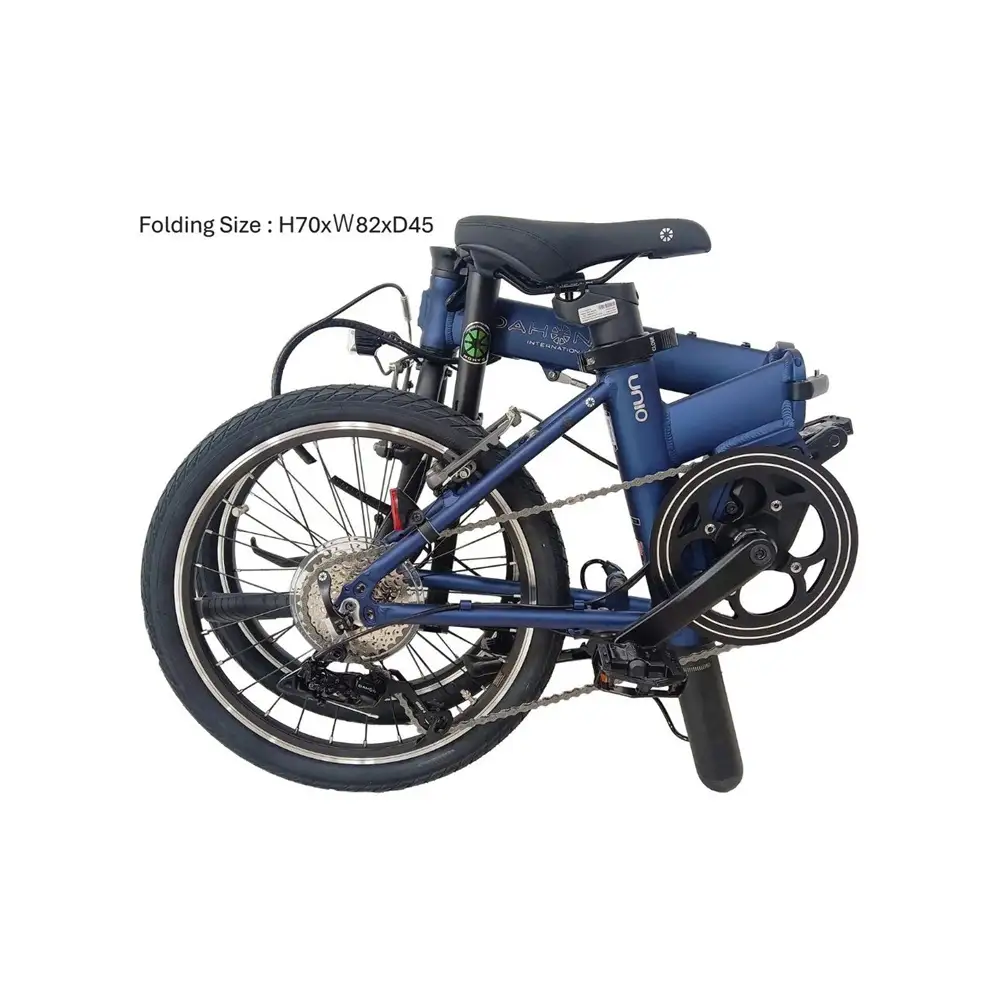 DAHON UNIO Matt Navy 送料無料 全国配送離島含│電動アシスト折りたたみ自転車 完成品 組み立て不要 武田産業
