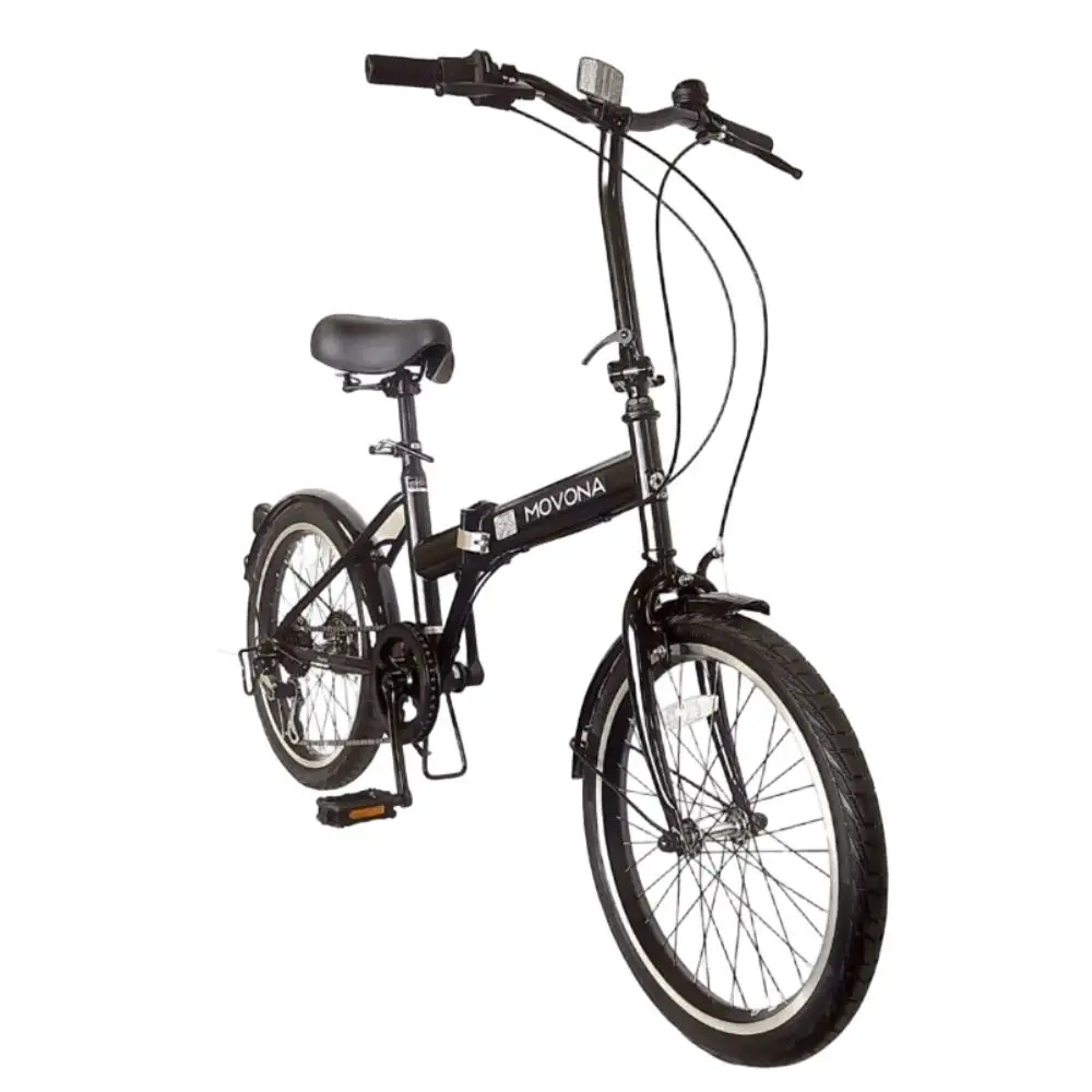 ノーパンク MOVONA Black 送料無料 全国配送離島含│自転車 完成品 組み立て不要 折りたたみ自転車  武田産業