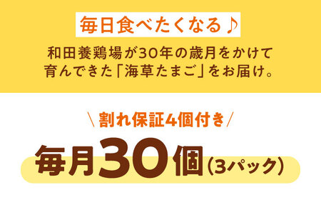 卵 定期便【6ケ月】（3パック）卵 30個[AGDQ006]