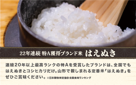 令和7年産 玄米 はえぬき 10kg ja-hagxa10