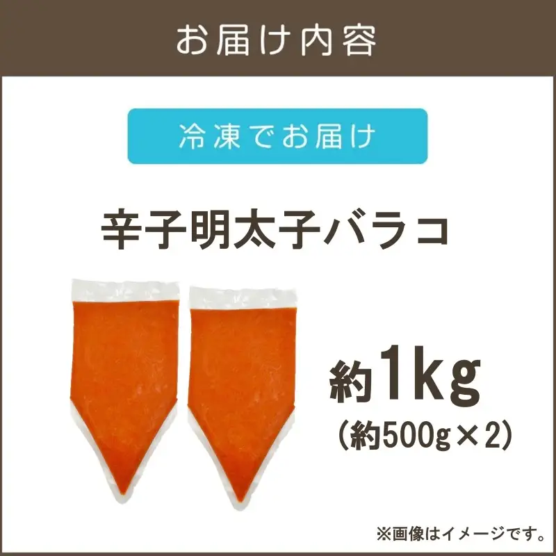 訳アリ!博多辛子明太子バラコ 1kg【A-843】