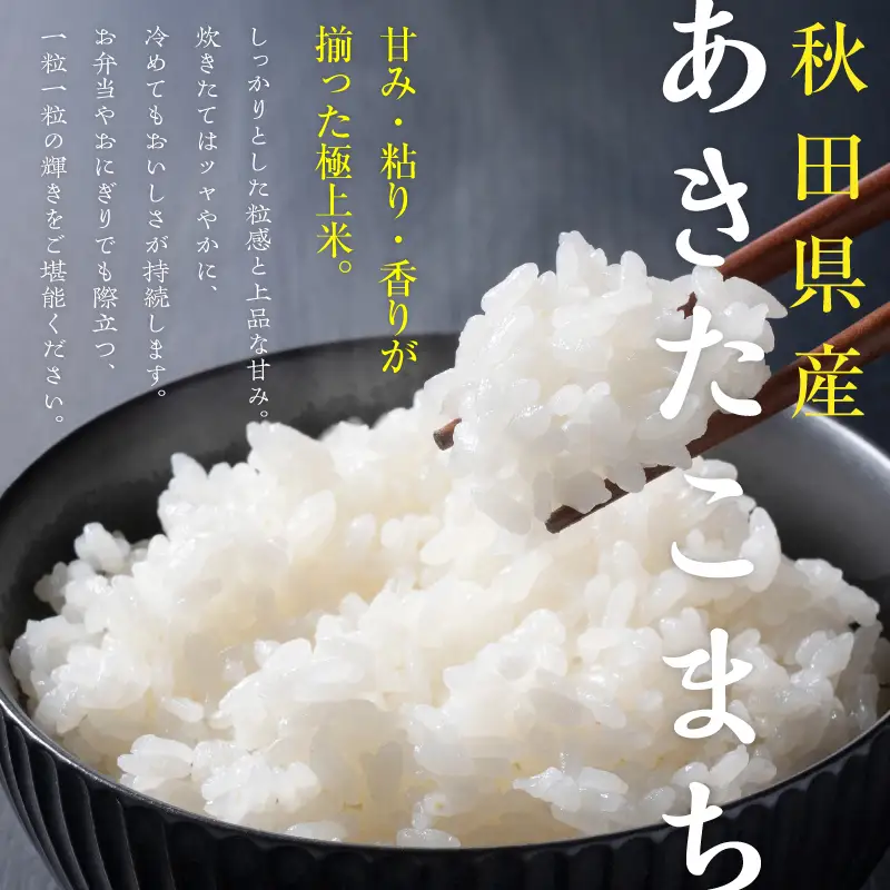 【6ヶ月5kg定期便】白米 あきたこまち 精米 ブランド米 定期便