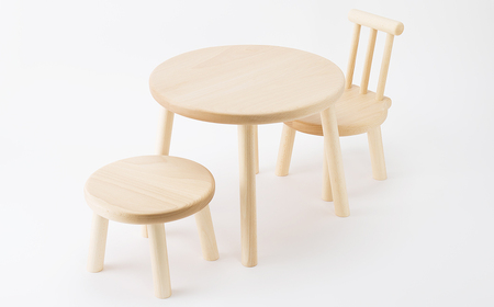 AH8　こども用テーブルと椅子のセット【 木製 木目 シンプル 手作り こども 子ども チェア 机 台 】