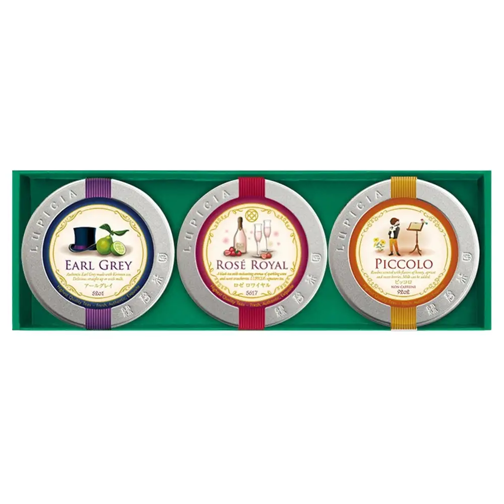 紅茶 ルピシア 人気のお茶×3種 デザインラベル50g缶 BOX入り【紅茶】