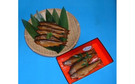 AR2　鮎のあめだき7匹 【 鮎 あゆ アユ あめだき 飴炊き 甘露煮 魚 川魚 清流 揖保 専門店 揖保川 いぼ川 兵庫県 宍粟市 しそう市 】