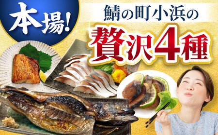 鯖街道プレミアム鯖セット (焼さば・鯖へしこ・〆サバ・鯖醤油干し) / 鯖 サバ さば 小浜市 / 上杉商店 【配送不可地域：北海道・沖縄・離島】[BFAD018]